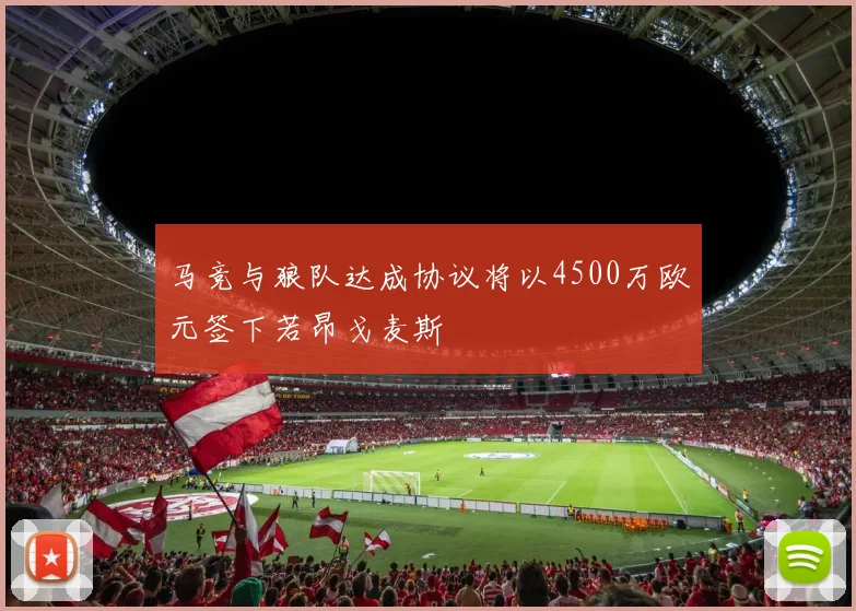 马竞与狼队达成协议将以4500万欧元签下若昂戈麦斯